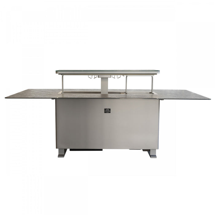 Forno Cinetico Smart Dining Table, Sandstone Black, 5.3 cu.ft fridge and freezer-FDTFR7044-86BLK Refrigerator