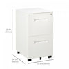 Vinsetto File Cabinet Vertical Filing Cabinet Lockable For Office|Vinsetto Classeur Vertical Classeur Verrouillable Pour Le Bureau
