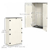 Outsunny 368 Gallon Storage Cabinet With Openable Top And Lockable Doors