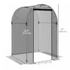 Outsunny 4' X 4' Plant Protection Tent Crop Cage With Door, Black|Outsunny Cage De Culture, Tente De Protection Des Plantes De 4' X 4', Noir