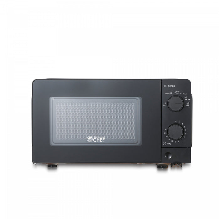 CHM Series Commercial Chef 0.6 Cu. Ft. Countertop Microwave Oven, CHM660B, Black Countertop Microwave Less 1cuft