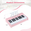 Costway 30 Keys Kids Piano Keyboard with Removable Music Stand, One-key Start Function Pink