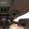 Builder Low Profile Ceiling Fan with Light Fixture - Bronze | Ventilateur de plafond à profil bas du constructeur avec luminaire - Bronze