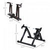 Soozier Foldable Indoor Bike Trainer, Stationary Bicycle Stand For Riding Exercise, 26-28" & 700c Wh|Soozier Velo D'interieur Velo D'exercice Trainer Support Stationnaire Ventilateur Pliant Turbo (noir