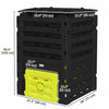 Outsunny 120 Gallon Compost Bin, Large Composter With 80 Vents, Yellow|Outsunny Poubelle A Compost De 120 Gallons, Avec 80 Aerations, Jaune