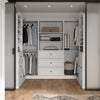 Bestar Versatile 108 W U-Shaped Walk-In Closet Organizer - White|Organisateur de pièce-penderie en forme de U Versatile de Bestar de 108 po (L) - blanc