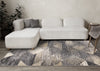 Dayton Grey Beige White Distressed Diamond Pattern Rug, 5'3" x 7'7" Indoor Area Rug | Tapis Dayton a motif de losanges vieillis, 5'3" x 7'7"