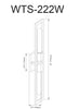 Dainolite Wisteria 2 Light Wall Sconce Short Matte Black Lamp|Petite applique murale Wisteria de Dainolite avec fini noir mat et 2 ampoules