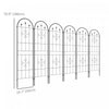 Set Of 6 Garden Trellis Metal Trellis For Climbing Plants Flowers|Lot De 6 Treillis De Jardin En Metal Pour Plantes Grimpantes Et Fleurs