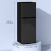 HOMCOM Mini Fridge with Freezer 4.6 Cu.Ft 2 Door Small Refrigerator Black