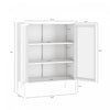 Amelia Modern 32" Metal Accent Cabinet in White | Armoire d’appoint moderne Amelia 32" en metal blanc