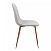 LumiSource Pebble Grey Fabric Mid-Century Modern Dining Accent Chair - Set of 2|Chaise d’appoint de salle à manger moderne du milieu du 20e siècle Pebble en tissu gris - ensemble de 2