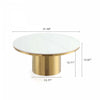 Glenn Modern Glam 2-Piece Coffee Table & End Table Set in Gold Coffee Table Set | Ensemble moderne et glamour Glenn de 2 tables : table basse et table d’appoint, finition or
