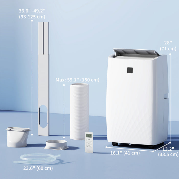 HOMCOM 12000 BTU Portable Air Conditioner with Dehumidifier & Fan, AC Unit