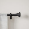Umbra Sita Matte Black Expandable 1" Curtain Rod - 72"-144" | Tringle à rideaux extensible Sita de Umbra noir mat de 1 po - 72 po à 144 po