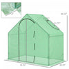 Outsunny 6'x3.3'x5.5' Walk-in Garden Greenhouse With Door And Top Window, Portable Mini Greenhouse F|Outsunny Serre De Jardin Balcon Terrasse Serre Pour Tomates Bache Pe Impermeable Porte Fenetre Zippe