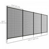 Outsunny Aluminium 4-Panel Swimming Pool Fence, 4' x 12', Black
