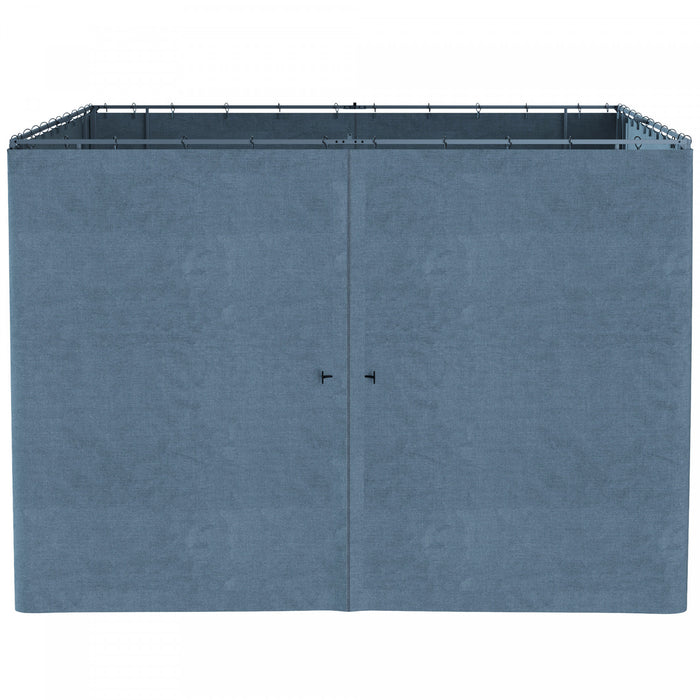 Outsunny 10' X 10' Universal Gazebo Sidewall Set With 4 Panels Slate Grey