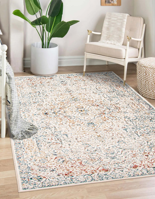 Lauren Ivory Area Rug - 5'0\" x 8'0\"