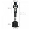 Soozier Free Standing Punching Bag With Fillable Base For Home Gym Use