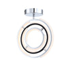 Trilogy Collection Integrated LED Semi-Flush Mount - Polished Nickel|Plafonnier semi-affleuré de la collection Trilogy avec lumière à DEL intégrée - nickel poli