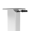 Kanto SX26 26" Fillable Speaker Stands with Isolation Feet and Fillable Channel - Pair, White | Pieds d'enceintes Kanto SX26 26" remplissables avec pieds isolants et canal de remplissage - paire, blanc