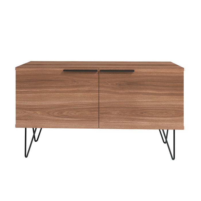 Manhattan Comfort Beekman 2-Shelf Accent Cabinet - Brown