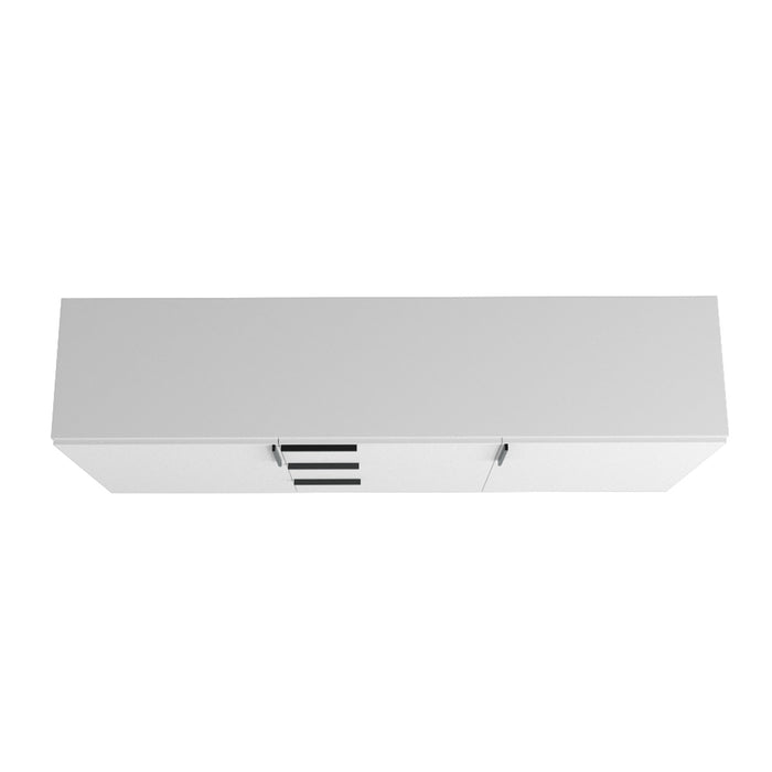 Manhattan Comfort Beekman 62.99” Sideboard with 4 Shelves - White