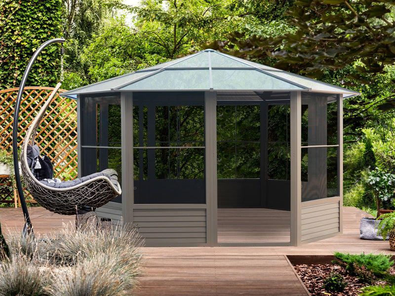 Gazebo Penguin Florence - Solarium 12x12 Polycarbonate Roof 