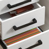 Homcom 3 Drawer File Cabinet With Hanging Bar For Letter A4 Size|Homcom Classeur A 3 Tiroirs Avec Barre Pour Lettre Format A4