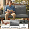 Outsunny 2-Person Outdoor Patio Porch Swing with Adjustable Canopy