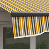Outsunny 10' X 8' Patio Retractable Awning Sunshade Shelter, Amber|Outsunny 10' X 8' Auvent Retractable, Abri Pare-soleil, Jaune