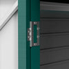 Outsunny 8 X 4ft Metal Garden Storage Shed With 2 Vents, Green|Outsunny Abri De Jardin En Metal Galvanise 8 X 4 Pieds Avec 2 Events, Vert