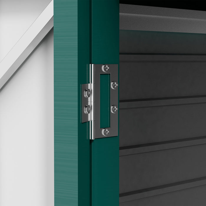 Outsunny 8 X 4ft Metal Garden Storage Shed With 2 Vents, Green