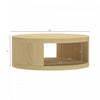 Alure Contemporary 36" Round Coffee Table in Natural Oak | Table basse ronde contemporaine Alure 36" en chene naturel
