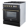 Forno Giovanni 30-inch Gas Range Black, 4.32 cu.ft, -FFSGS6274-30BLK | Cuisiniere a gaz Giovanni 30 pouces noire, 4,32 pi³ – FFSGS6274-30BLK