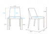 Paris Modern 8-Piece Dining Chair Set in Coral | Ensemble de 8 chaises de salle a manger Paris Moderne en corail