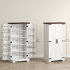 HOMCOM Kitchen Pantry Cabinet with Adjustable Shelves Storage Cabinet White