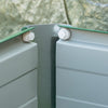 Outsunny Galvanized Raised Garden Bed, Elevated Large Metal Planter Box W/ Install Gloves For Backya|Outsunny Jardiniere En Acier Lit De Culture Lit Sureleve Pot De Fleurs Bac A Plante Pour Patio Terra