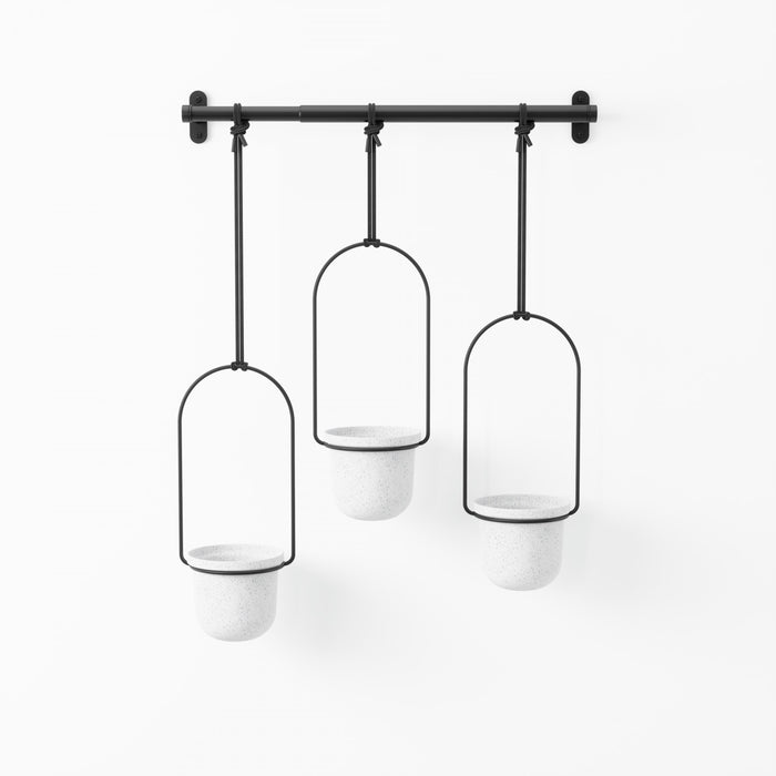 Umbra Triflora Hanging Planter - White