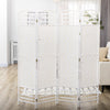 Homcom 4 Panel Folding Room Divider 5.6 Ft Privacy Screen Panel|Homcom Panneau De Separation De Piece Pliant A 4 Panneaux De 5,6 Pi