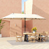 Outsunny 15' Double-sided Umbrella Beige