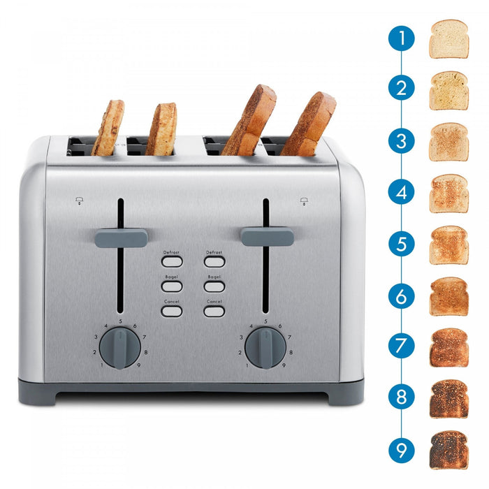 Kenmore 4-Slice Long Slot Toaster with Color Touchscreen and Wide Slots