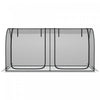 Outsunny 8 X 4ft Crop Cage With Two Zippered Doors And Ground Stakes Black|Outsunny Cage De Culture 8 X 4pi Avec Portes Zippees Sac De Rangement, Noir