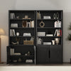 Rivington Modern 40" Bookcase Cabinet in Black - Set of 2 | Armoire bibliotheque moderne Rivington 40" en noir - Lot de 2