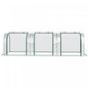 Outsunny 10' X 3' X 2.5' Portable Mini Tunnel Greenhouse With 3 Zipped Doors, Portable Small Green H|Outsunny Serre Tunnel Portative Avec 3 Portes Zippees