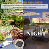 Costway 10' Solar LED Lighted Patio Market Umbrella Shade Tilt Adjustment Crank Beige