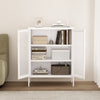 Amelia Modern 32" Metal Accent Cabinet in White | Armoire d’appoint moderne Amelia 32" en metal blanc