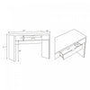 Evelyn Modern 47" Writing Desk in Natural (1-Drawer) | Bureau d’ecriture moderne Evelyn 47" en bois naturel (1 tiroir)