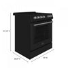 Leonardo Espresso 30" Slide-In Electric Range in Black 5.0 cu. Ft. -FFSEL6022-30BLK | Cuisiniere electrique encastrable Leonardo Espresso 30 po, noire, 5 pi³ - FFSEL6022-30BLK